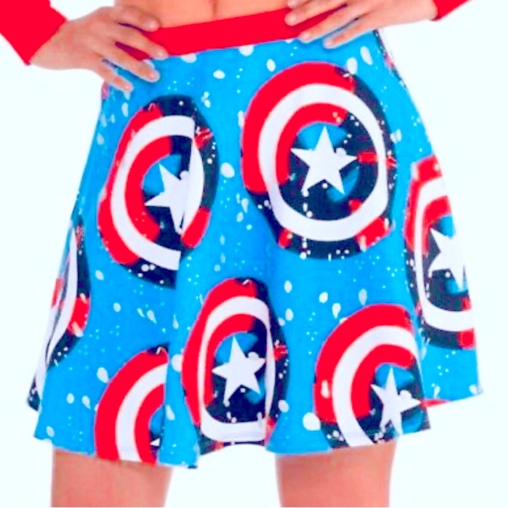Marvel American Dream Captain America  Adult Skirt